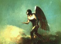 Redon, Odilon - The Winged Man (The Fallen Angel)